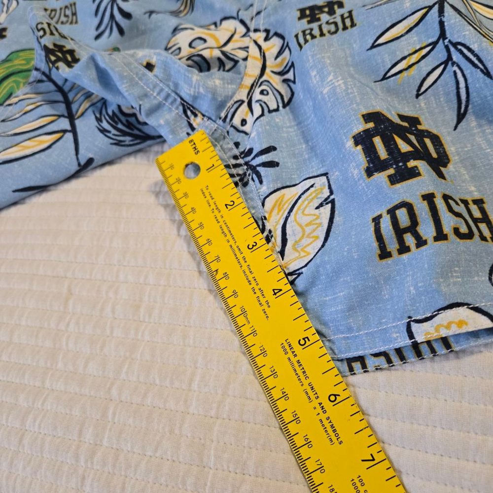 Men's Wes and Willy Notre Dame Fighting Irish Swim Trunks XL Blue Green NWT - Picture 3 of 14